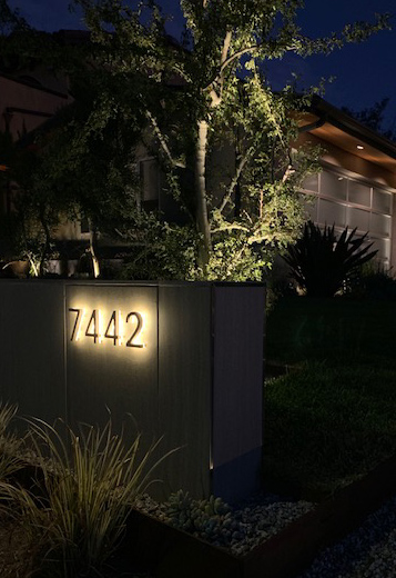 3&quot; Backlit Outdoor LED House Numbers by Luxello LED Signage